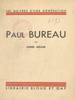 cover image of Paul Bureau